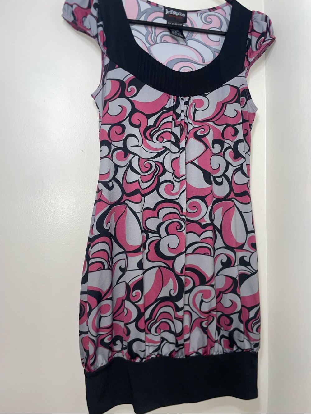 Hot Tempered Y2K Swirl Mini Dress